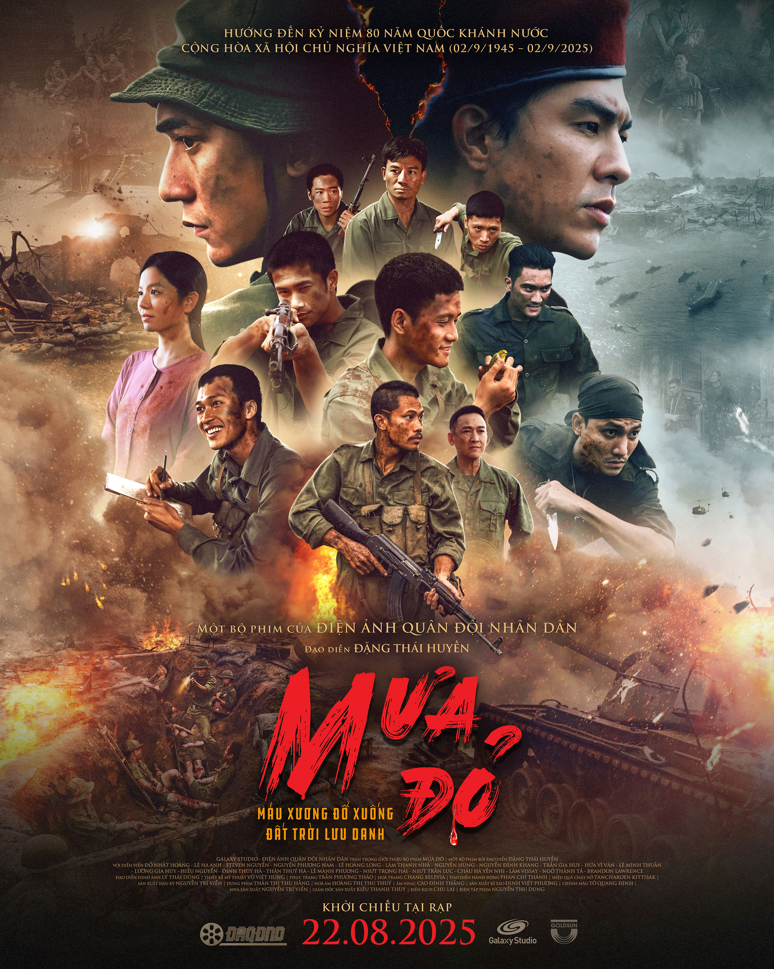 Review phim Mưa Đỏ (Red Rain, 2025): Sử thi chiến tranh làm kình phòng vé Việt