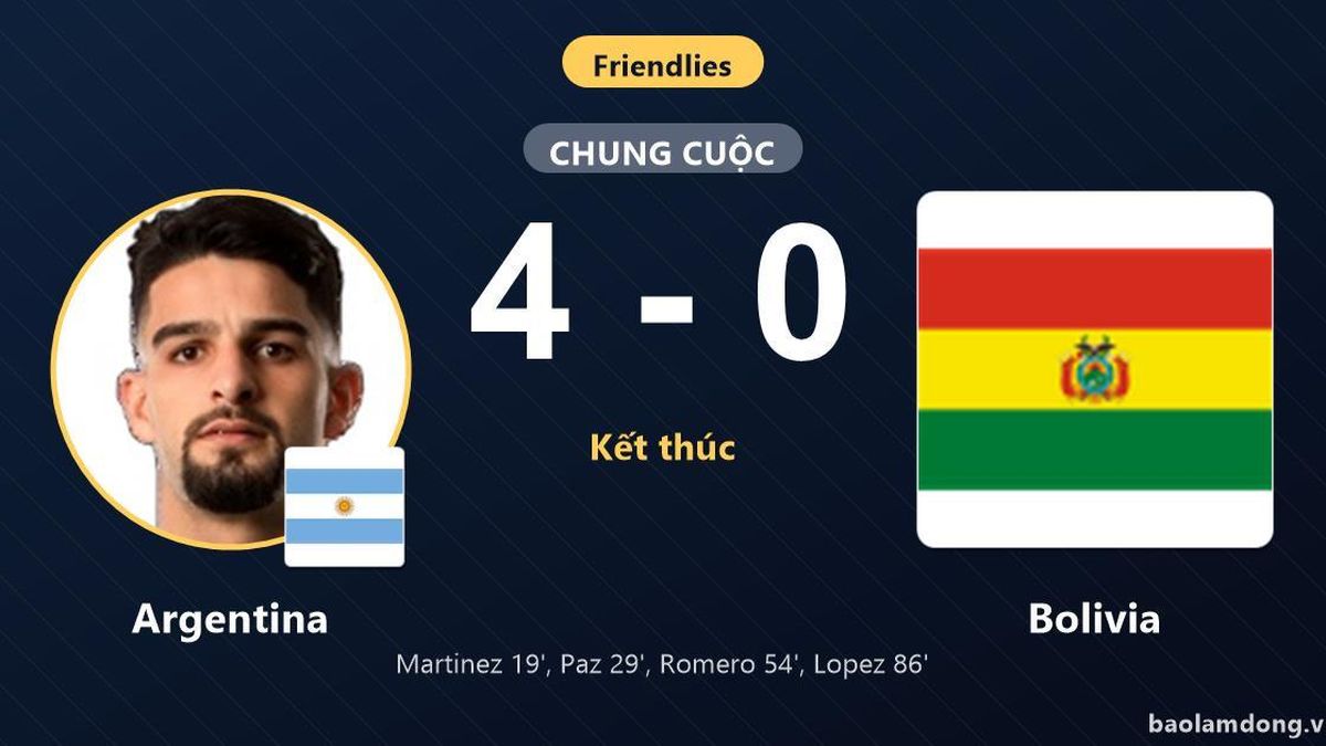 Argentina 4-0 Bolivia: Nico Paz và chiếc áo số 10 mở ra kỷ nguyên hậu Messi