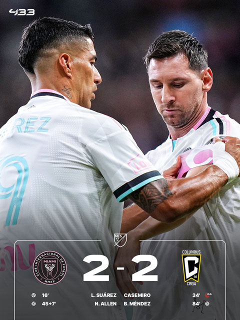 Inter Miami đối đầu Columbus Crew: Trận đấu kịch tính bất phân thắng bại tại Leagues Cup 2026